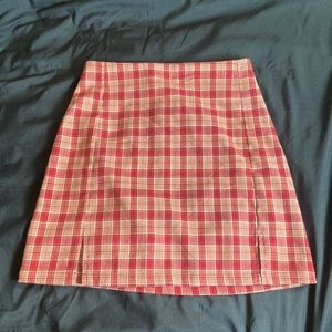 Brandy Melville plaid mini skirt